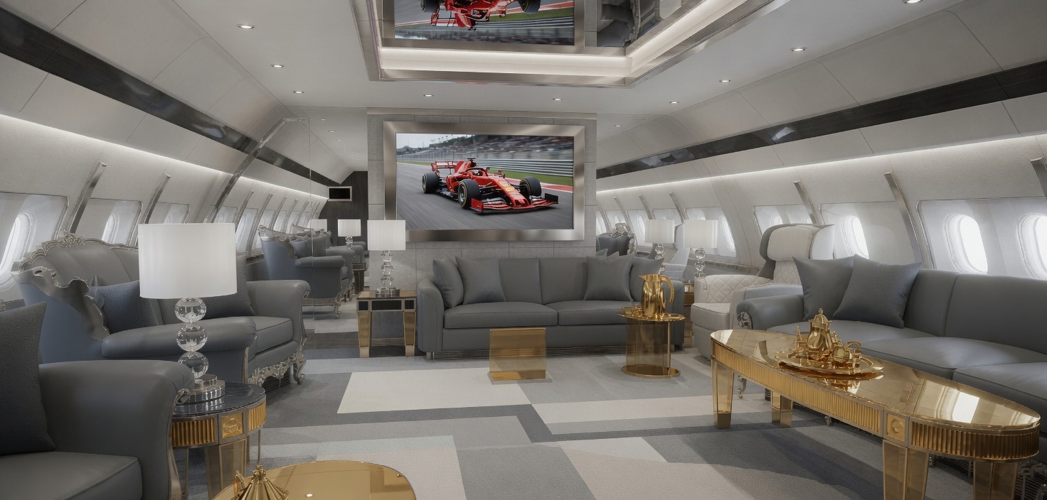 VIP aircraft interior — Aviation Asset Advisors